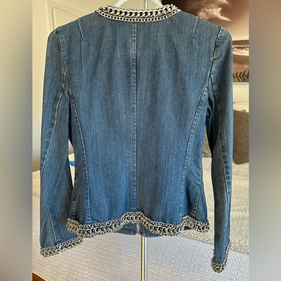 Michael Kors Jean jacket with metal embellishments. Superb quality!💞 - Picture 4 of 6